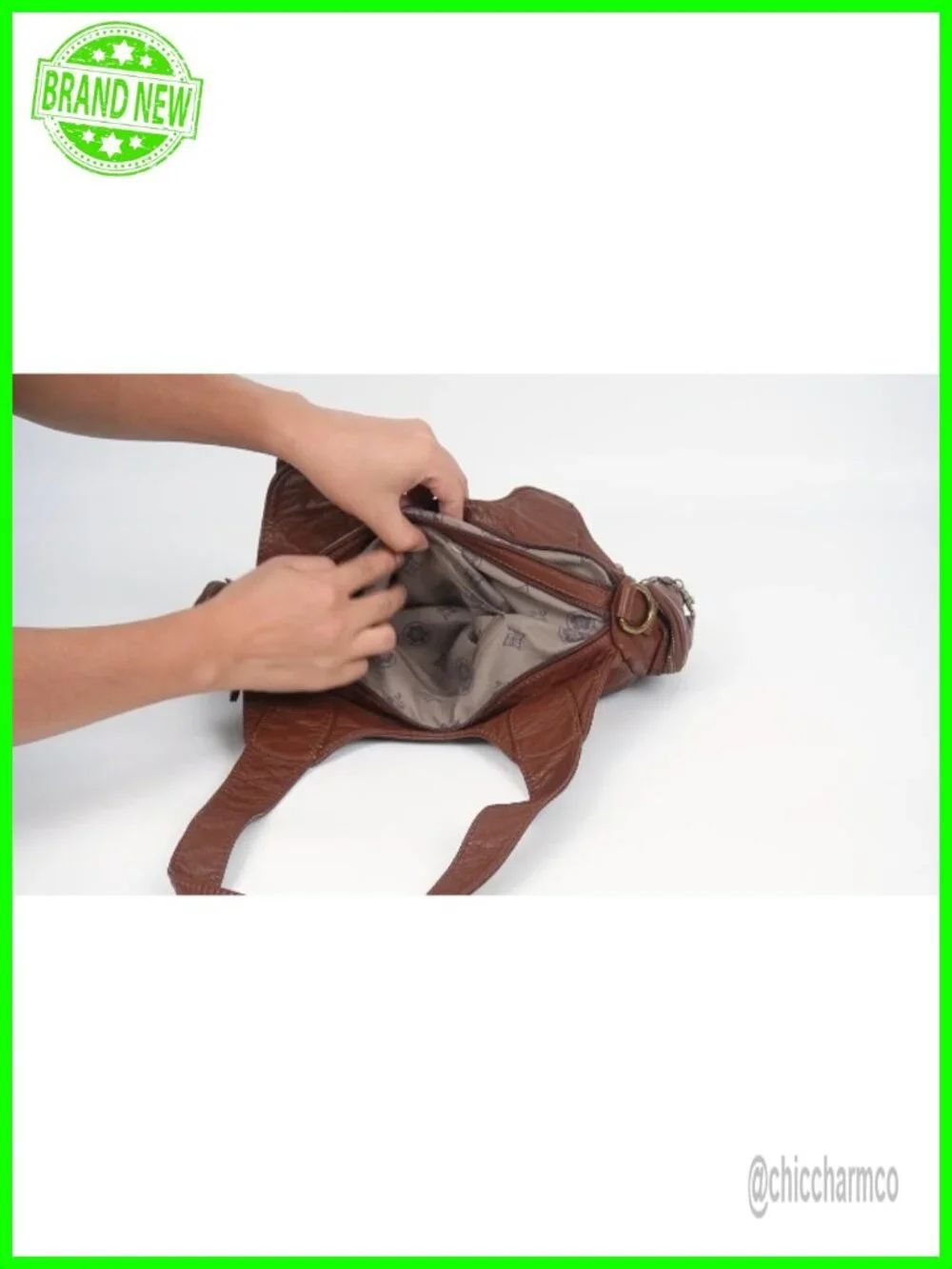 Vegan Leather Hobo Bag with Multiple Pockets for Women